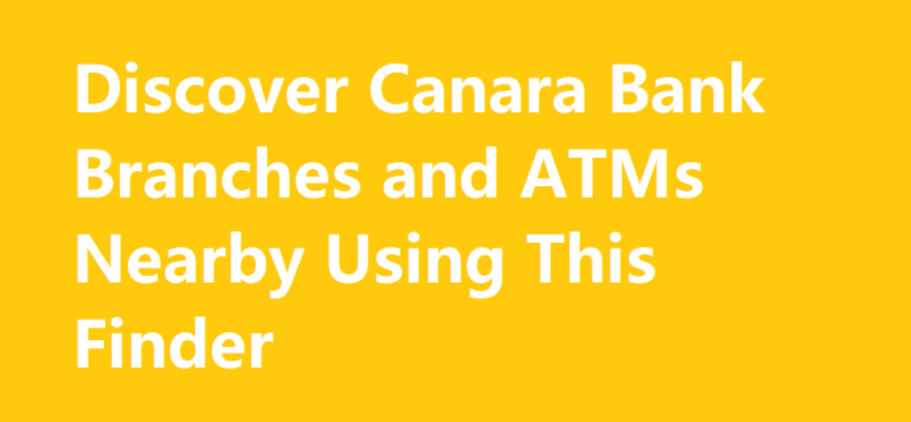 canara bank near me